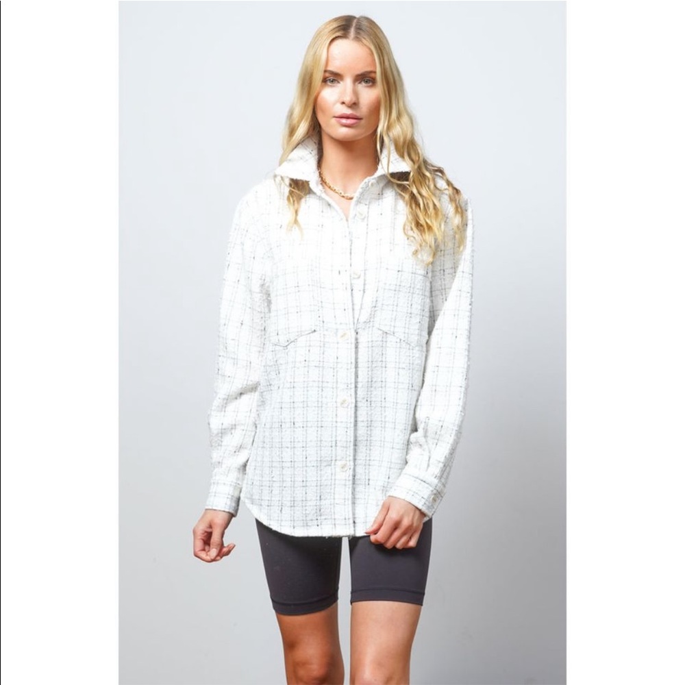 Central Park West Silvie Tweed Shacket